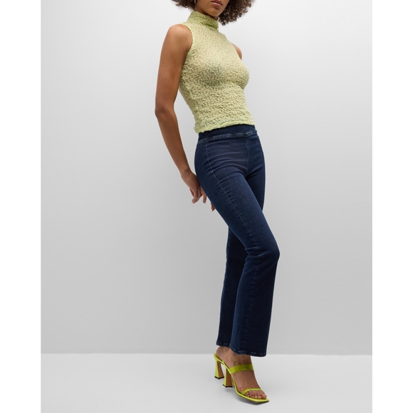 FRAME The Jetset Crop Mini Boot in Keller Blue Size 25-29 - Picture 3 of 9